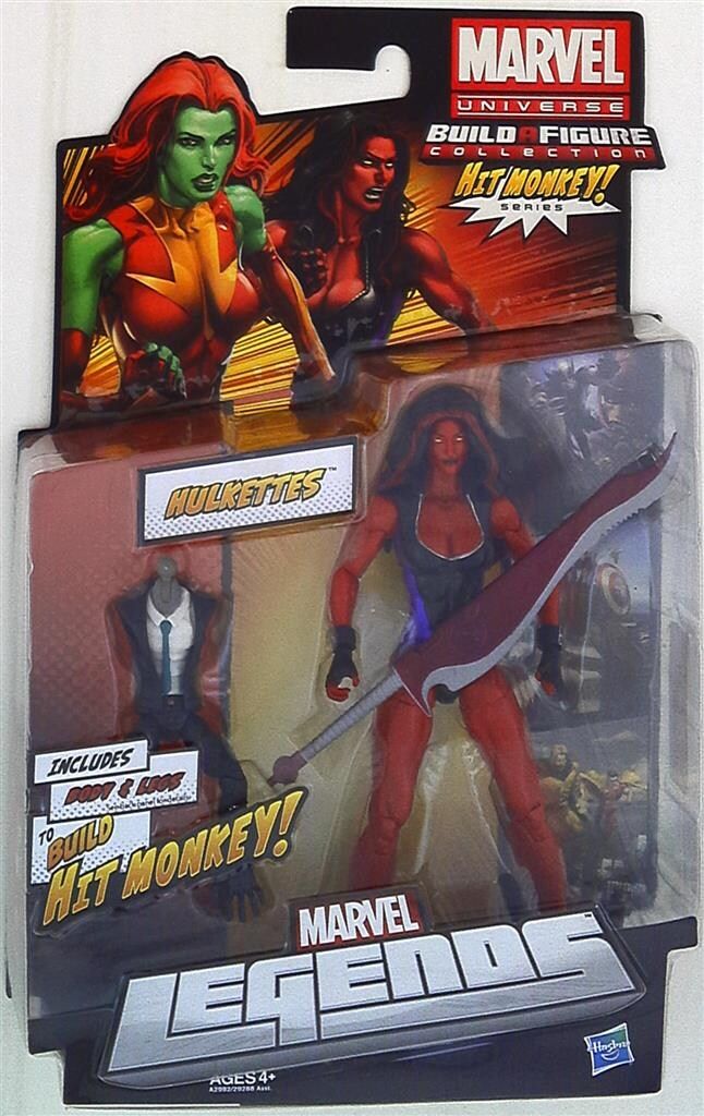 HASBRO HIT MONKEY HULKETTES / RED SHE HULK 6インチ