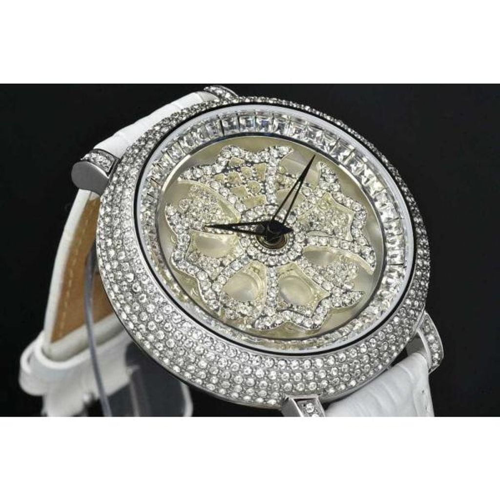 【海田店】　ブリラミコ/BRILLAMICO 腕時計 リリー クオーツ 回転文字盤 ブルー スワロフスキー　【中古】 ブリラミコ 腕時計 BRILLAMICO(ブリラミコ) ⁄ LILY クォーツ腕時計