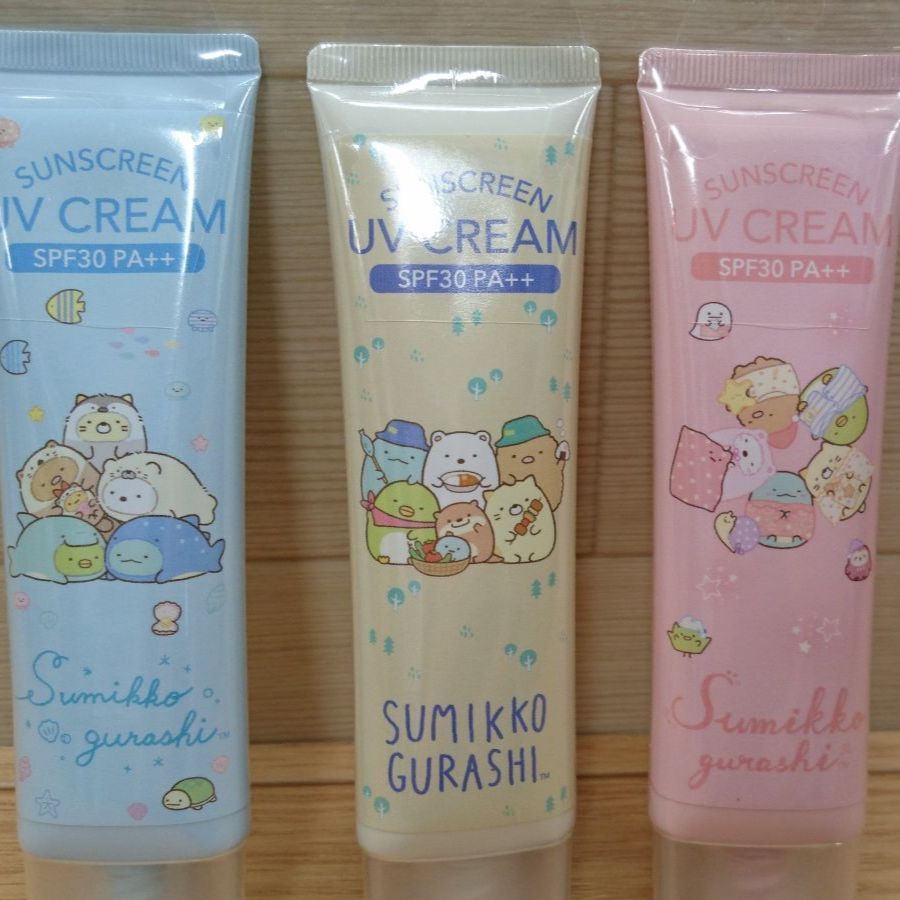 すみっコぐらし 日焼け止め UVクリーム SPF30 PA＋＋ 3個セット