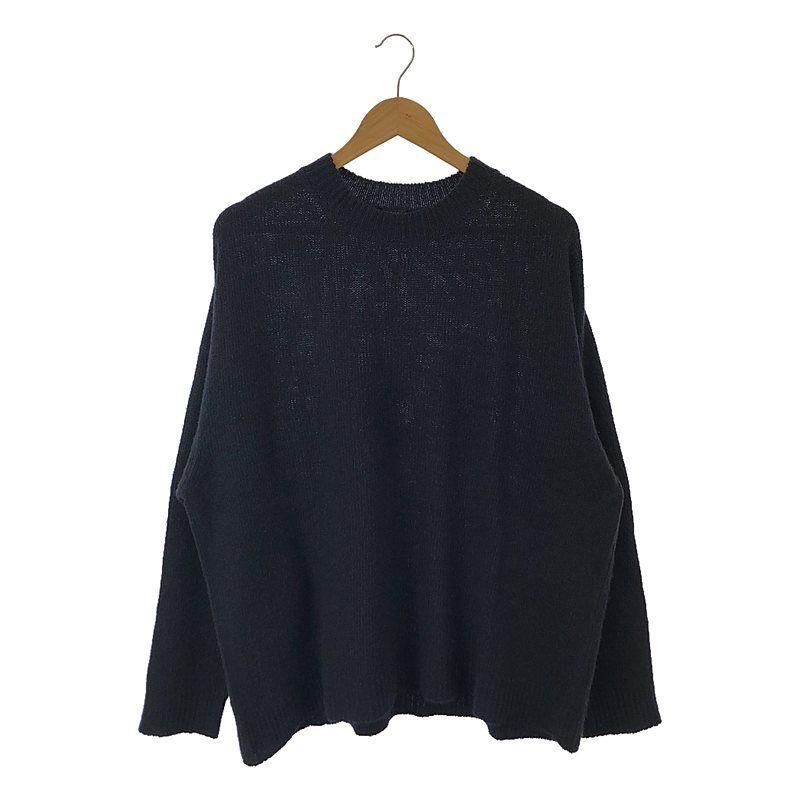 COMOLI(コモリ)21AW カシミヤクルーネックニット セーター ネイビー