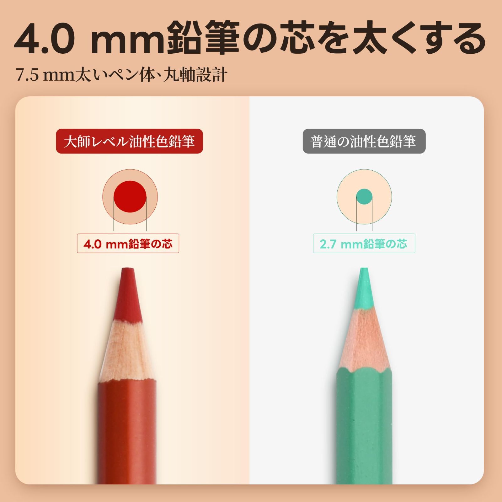 大人向け多色色鉛筆セット鉄箱入 プレゼント3300油性-48色