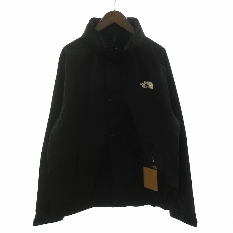 ザノースフェイス THE NORTH FACE 25年製 ハイドレナウィンドジャケット マウンテンパーカー フード収納 ナイロン NP22550 黒 ブラック XL