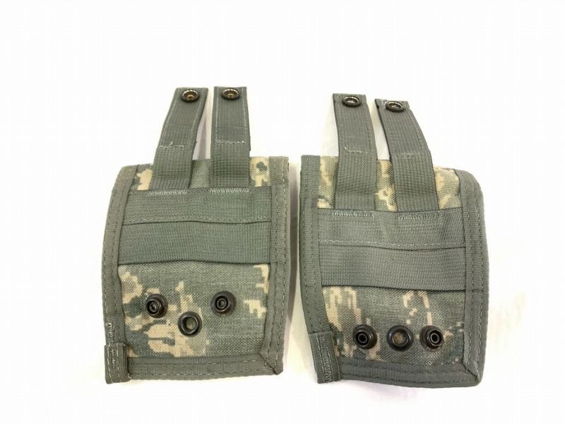 本物手錠と米軍放出品収納ポーチセット 米軍放出品】未使用 USAF SF手錠収納ポーチ2個セット ハンドカフ