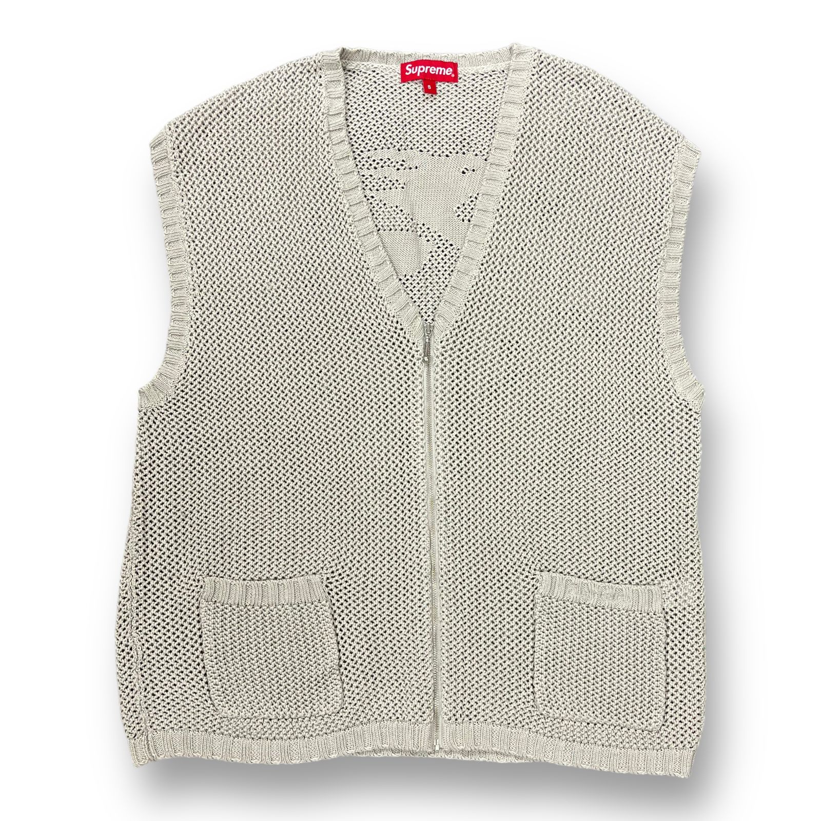 Supreme Dragon Zip Up Sweater Vest 黒　M