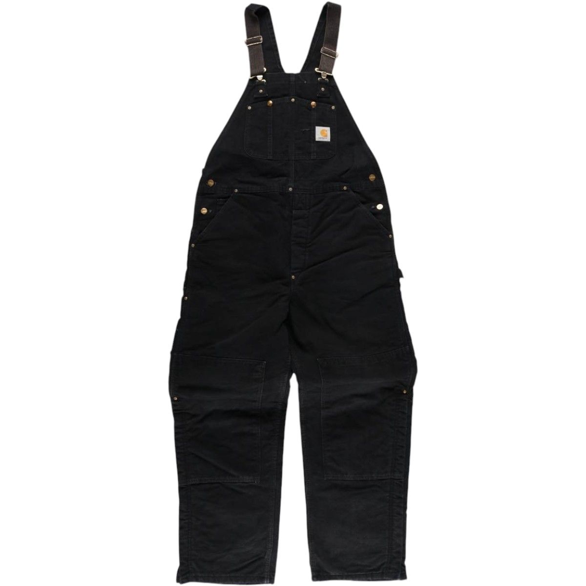 古着 ビッグサイズ カーハート Carhartt ダブルニー ダック オーバーオール メンズw47相当|eaa589288