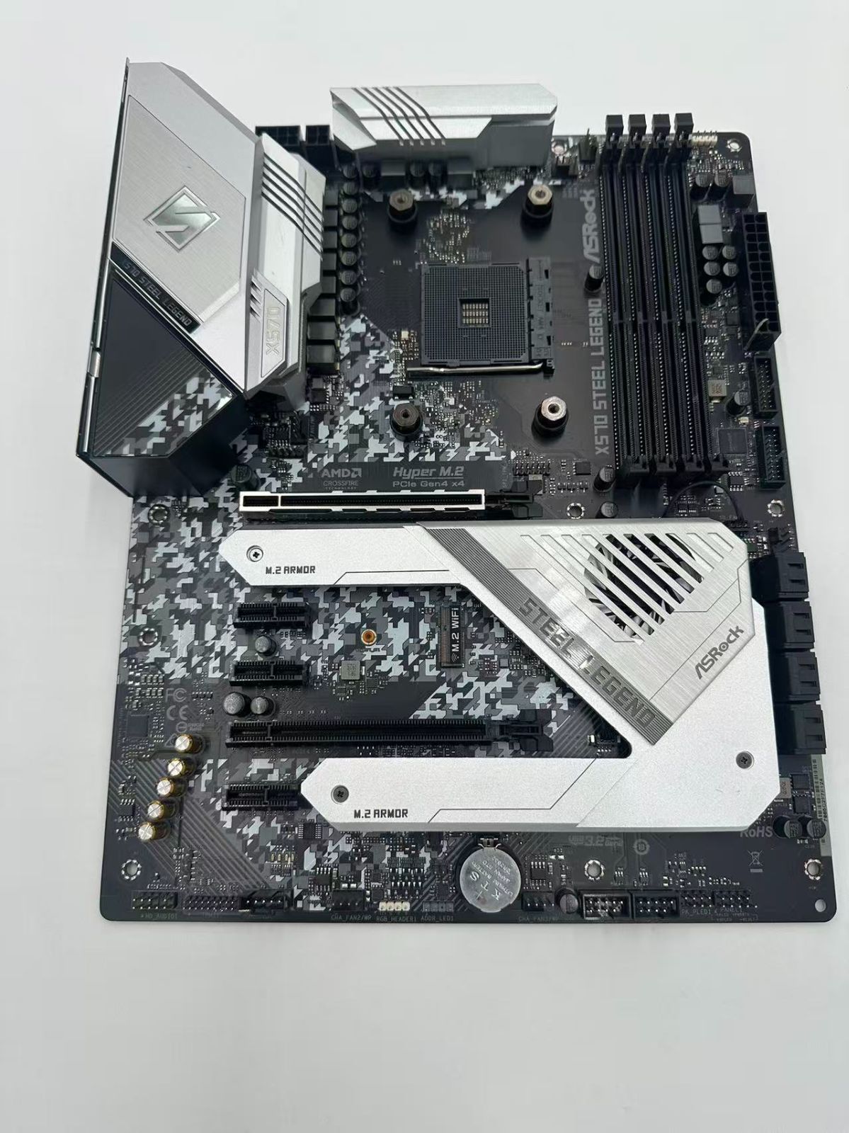BIOS動作 済み ASROCK X570 STEEL LEGEND マザーボード I|O パネル付き