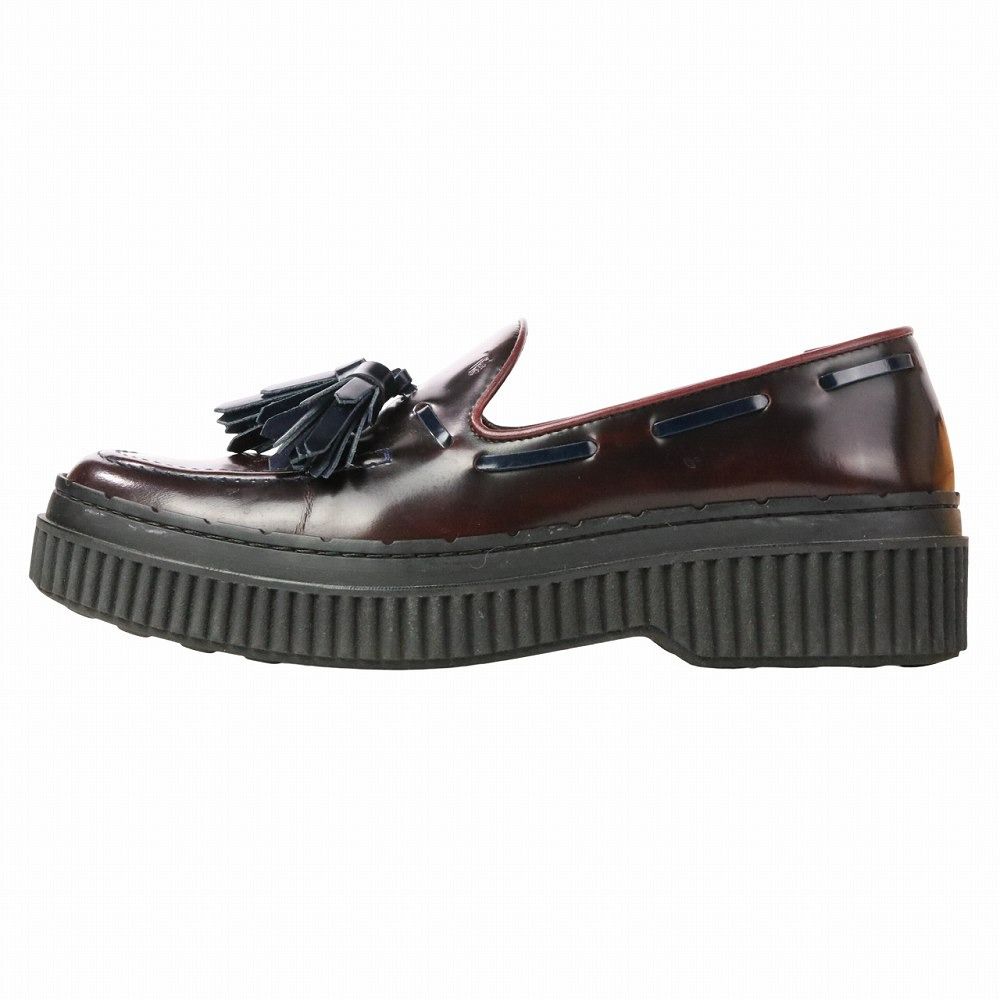 タイムセール 半額 レザー トッズ TOD'S 美品 タッセル シューズ ローファー 靴
