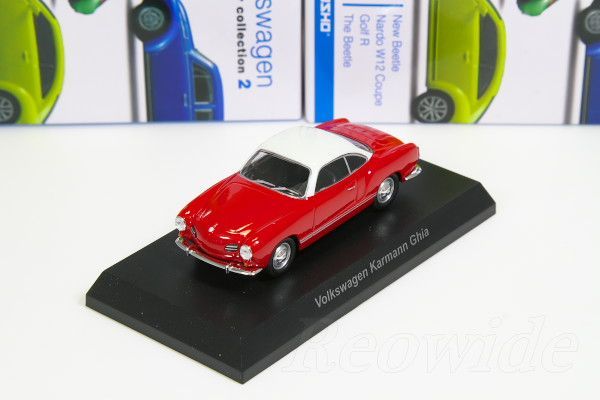 中古品＞京商 1/64 フォルクスワーゲン カルマンギア レッド