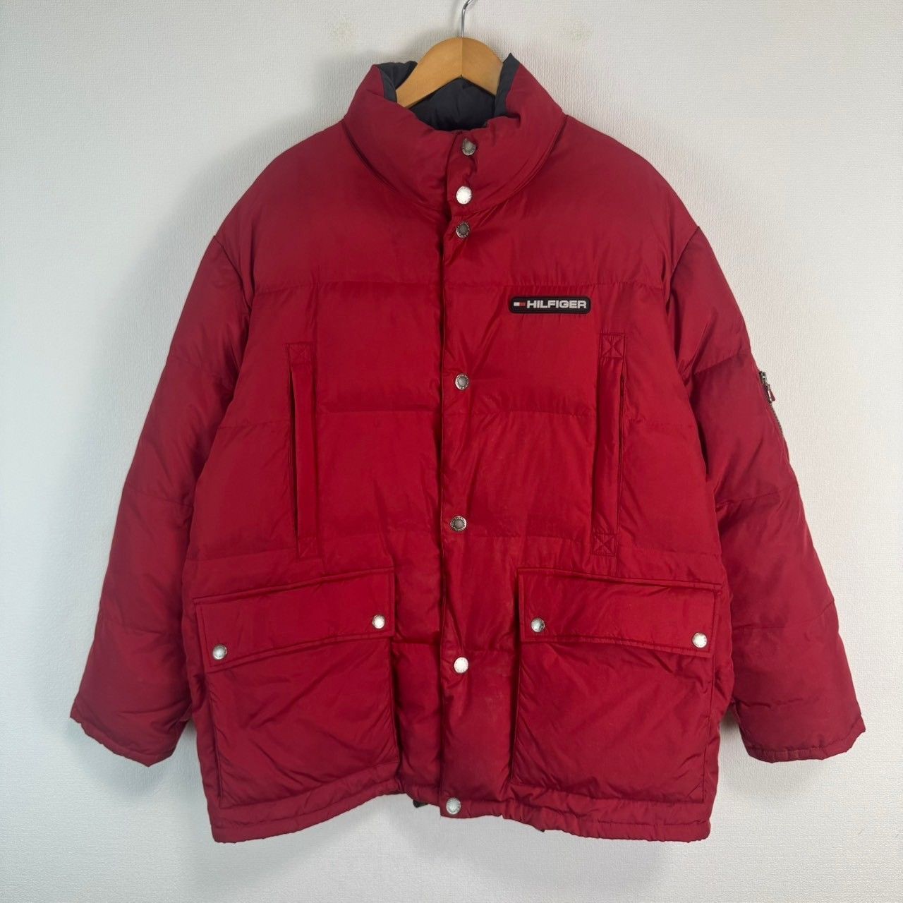 90s TOMMY HILFIGER トミーヒルフィガー ダウンジャケット フラッグ 