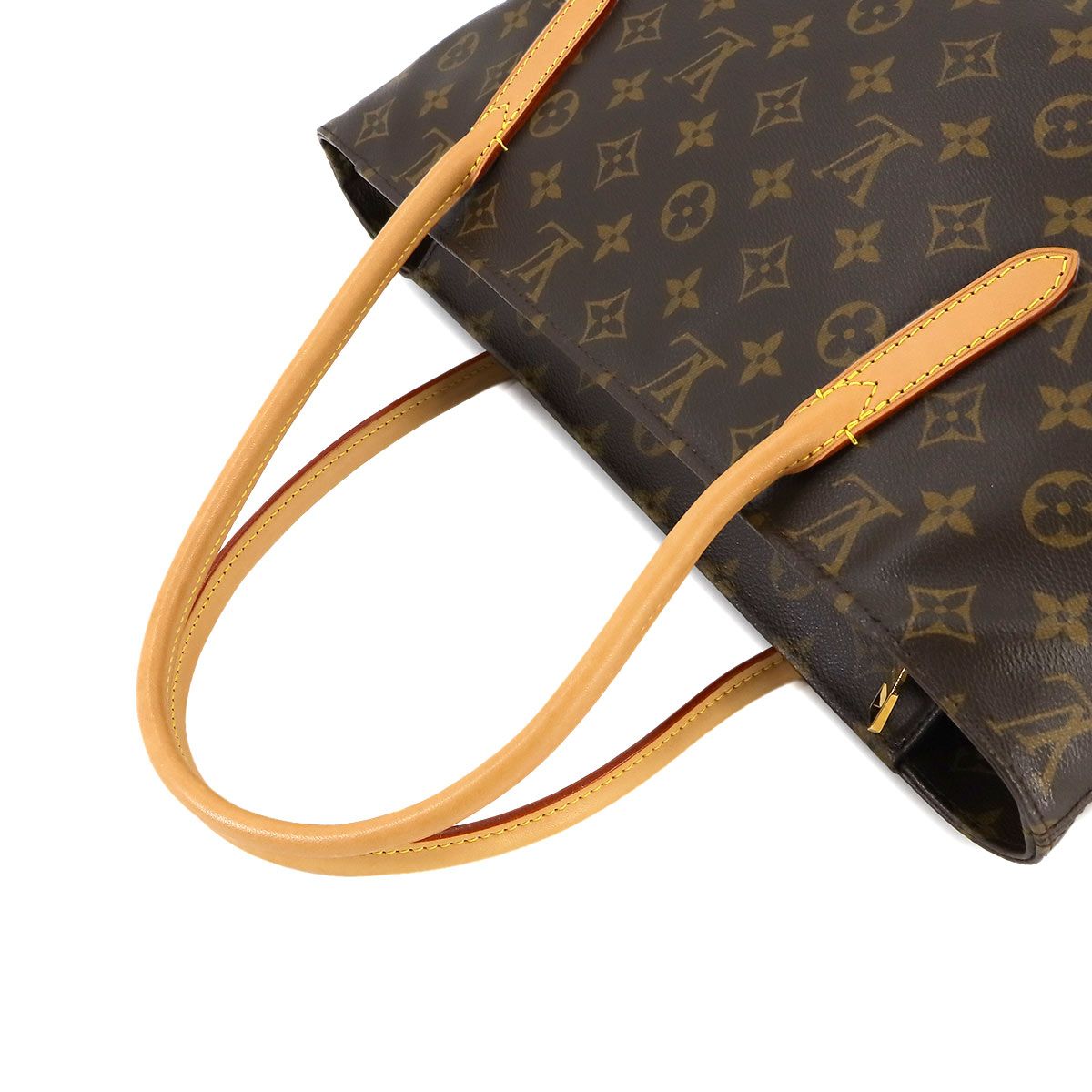 新品同様 ルイ ヴィトン LOUIS VUITTON モノグラム ラスパイユ PM トート バッグ ブラウン M40608 ゴールド 金具  Raspail 90238343 - メルカリ