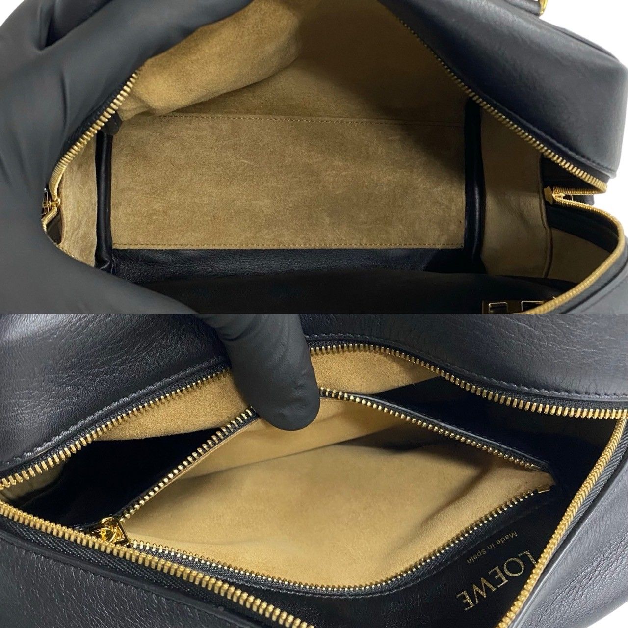 ほぼ未使用 袋付き LOEWE ロエベ アマソナ 19 アナグラム ジャガード 
