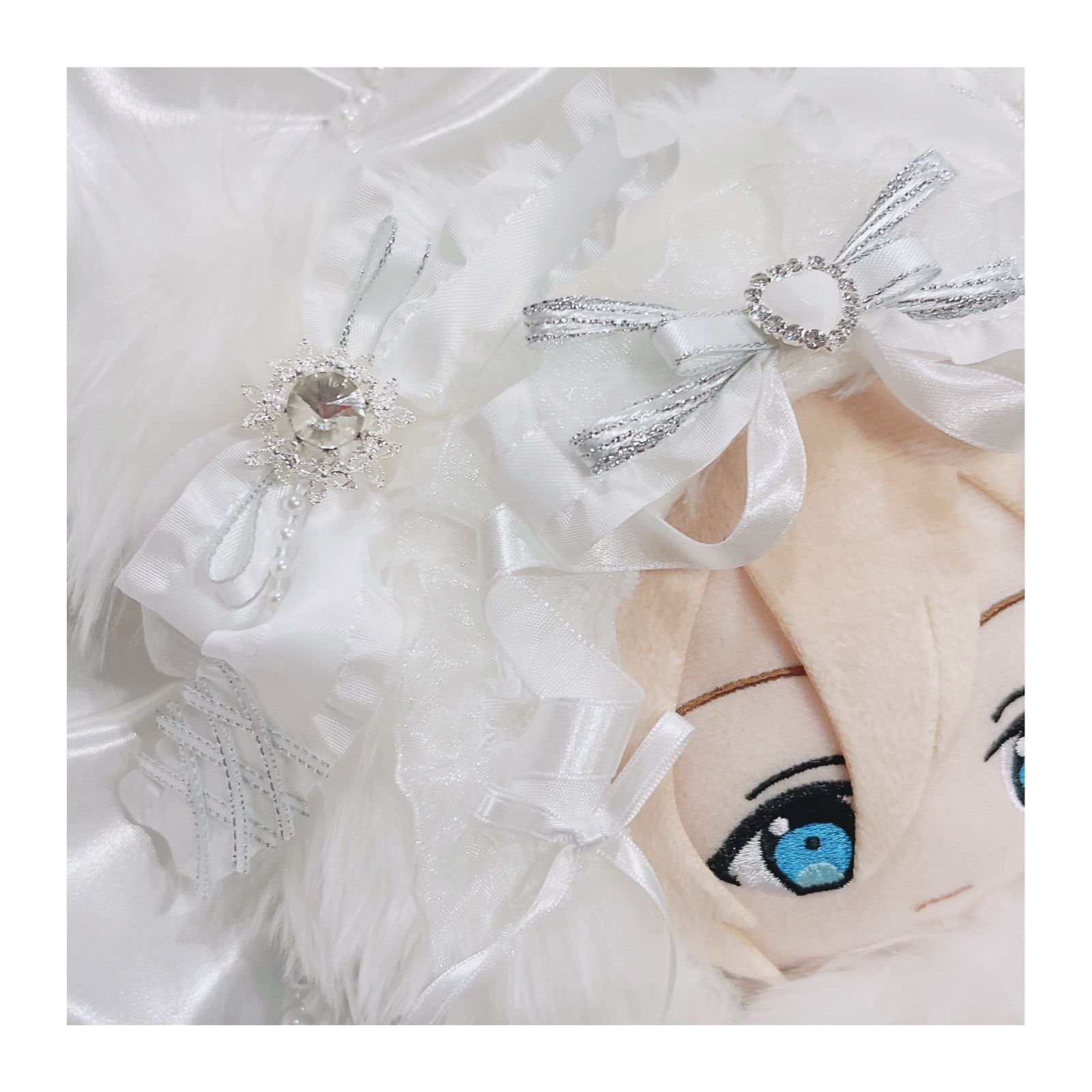 人気が高い ♡闇かわ♡あんスタ 純白Bigてんしくまちゃん 新衣装ぬい服 着せ替え服・アウトフィット