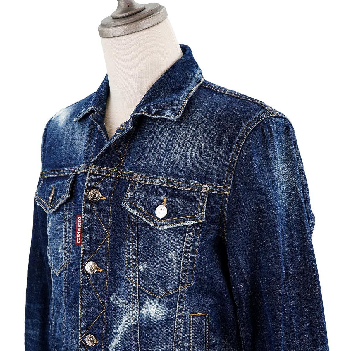 DSQUARED2 ディースクエアード デニムジャケット S79AM0045 S30342 ICON DAN JEAN JACKET メンズ 男性  470 BLUE ブルー - メルカリ