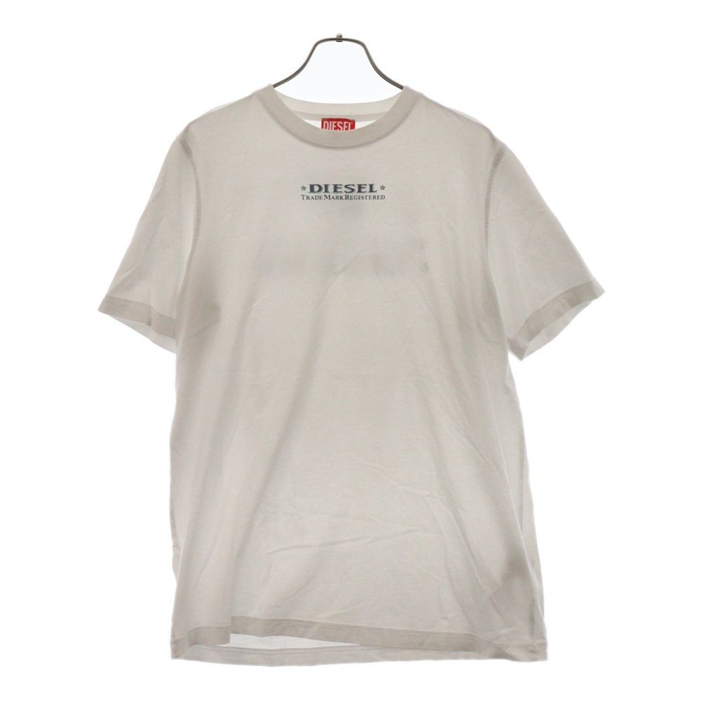 DIESEL (ディーゼル) ロゴグラフィック 半袖Tシャツ カットソー ホワイト A02333