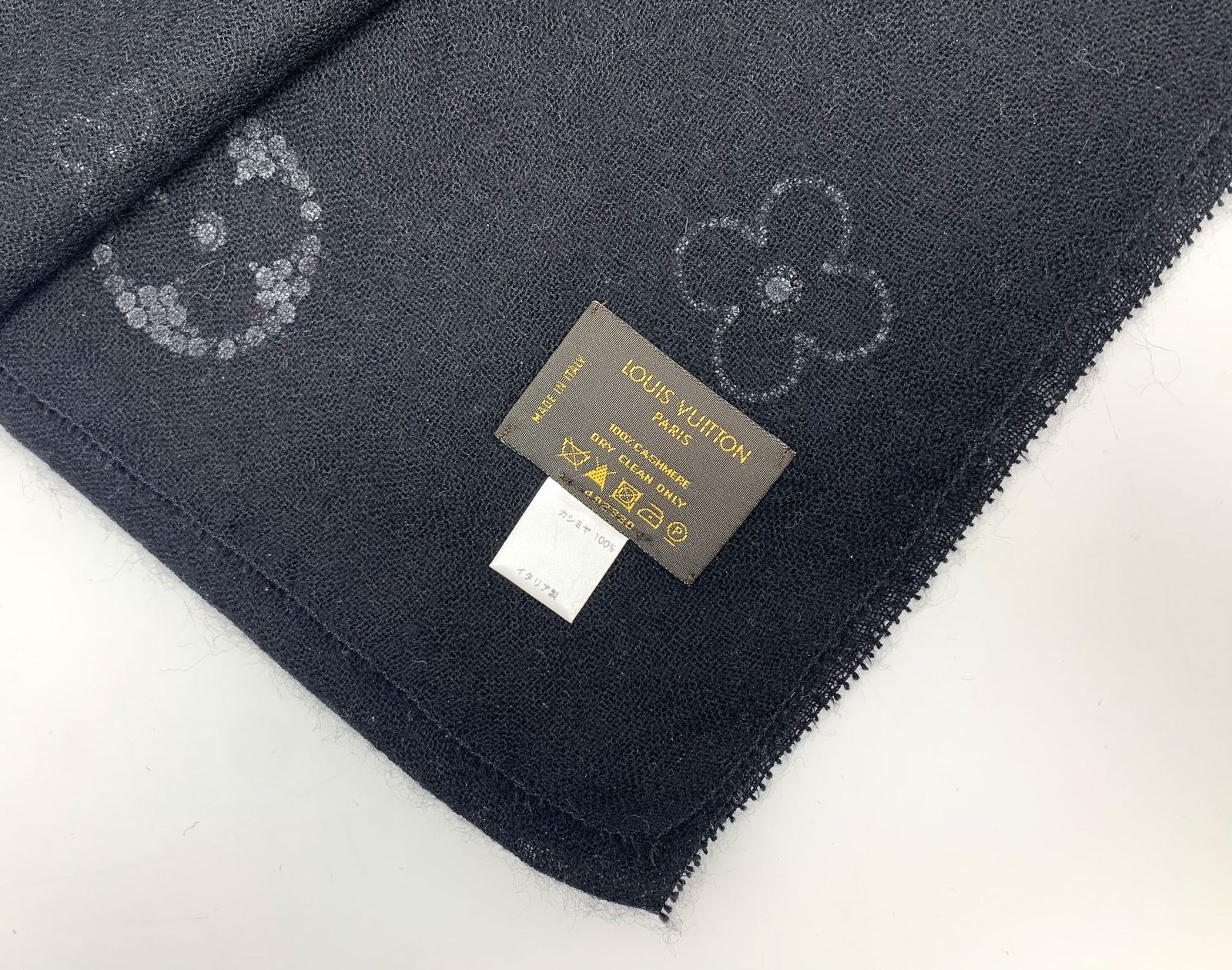 LOUIS VUITTON ルイヴィトン エトール モンテカルロ カシミヤ ブラック
