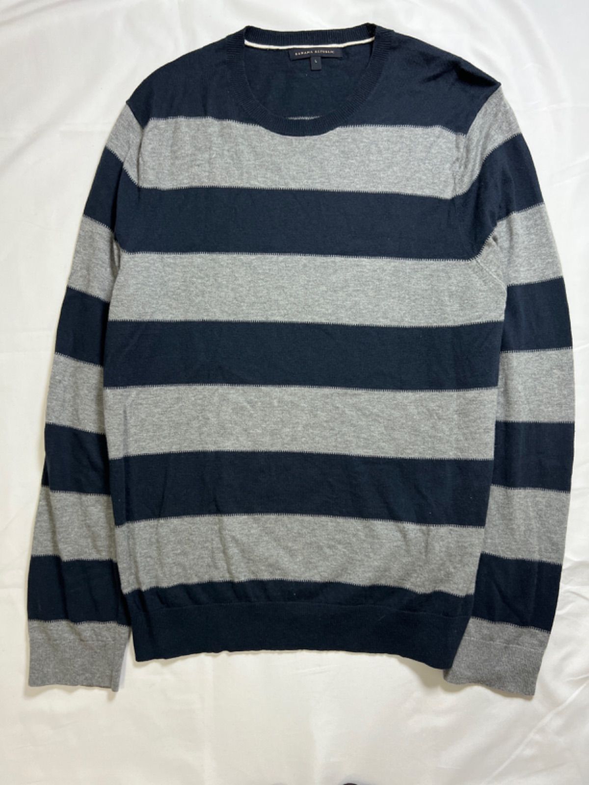 212334】BANANA REPUBLIC バナナリパブリック ボーダー 薄手ニット 