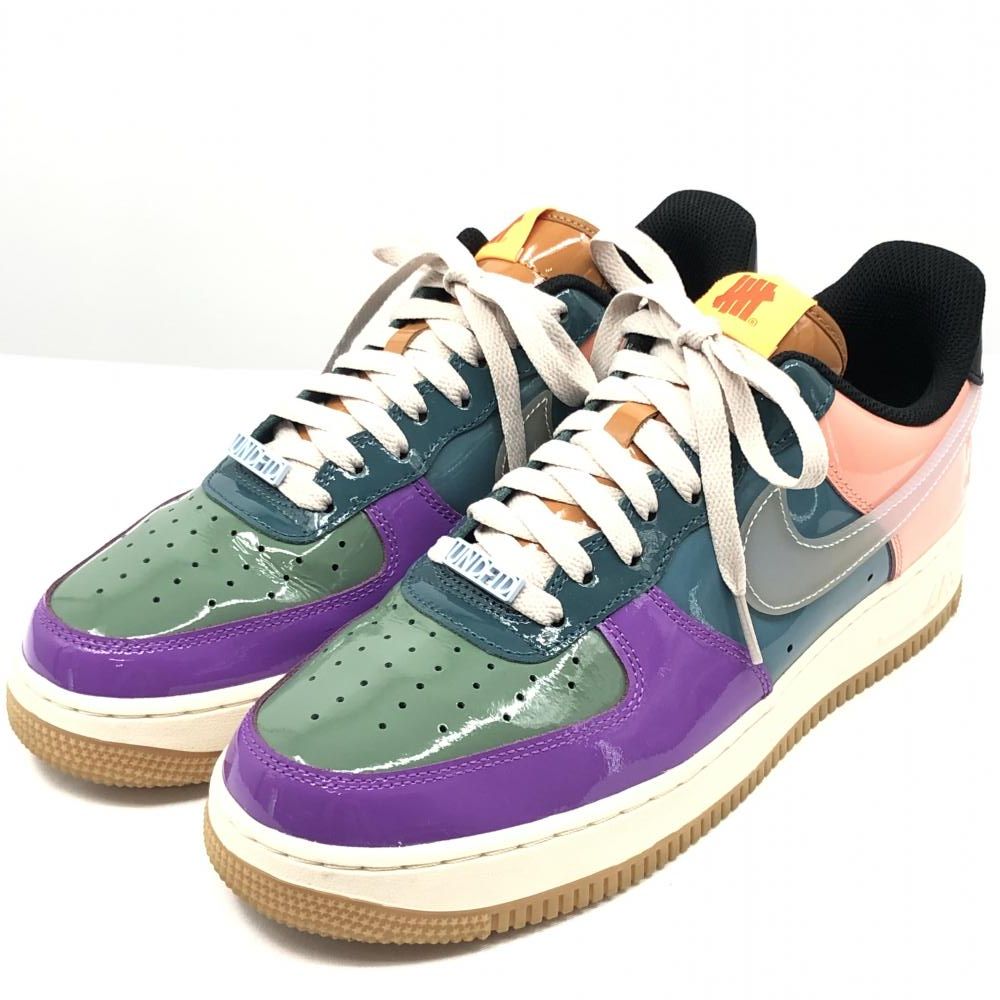 【中古】NIKE × UNDEFEATED AIR FORCE 1 LOW SP Wild Berry サイズ27.5cm DV5225-500 アンディフィーテッド × ナイキ エアフォース1 ロー SP ワイルド ベリー[17]