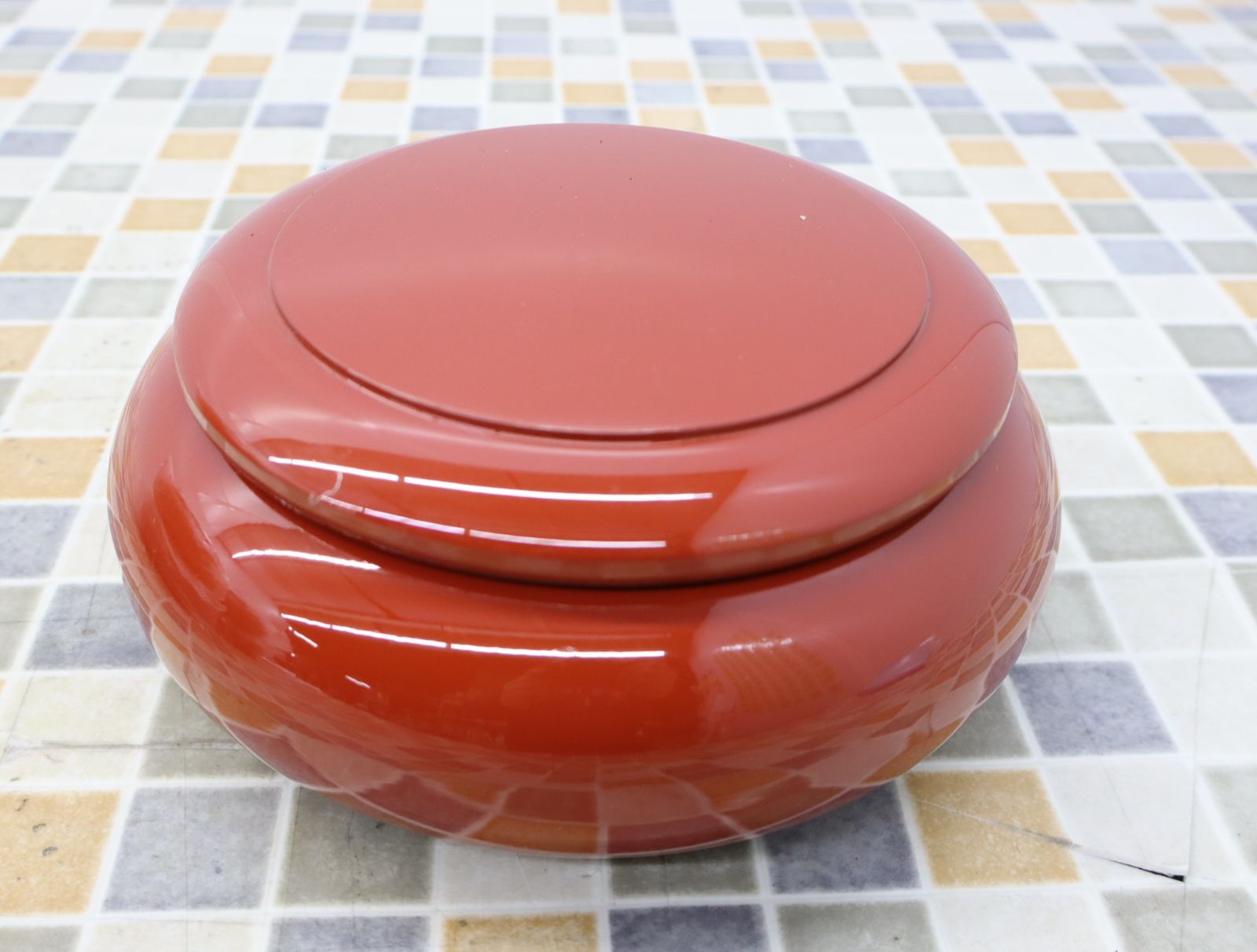 △20×20cm 菓子入れ 多様に使える｜菓子器・盛り器 朱漆 内