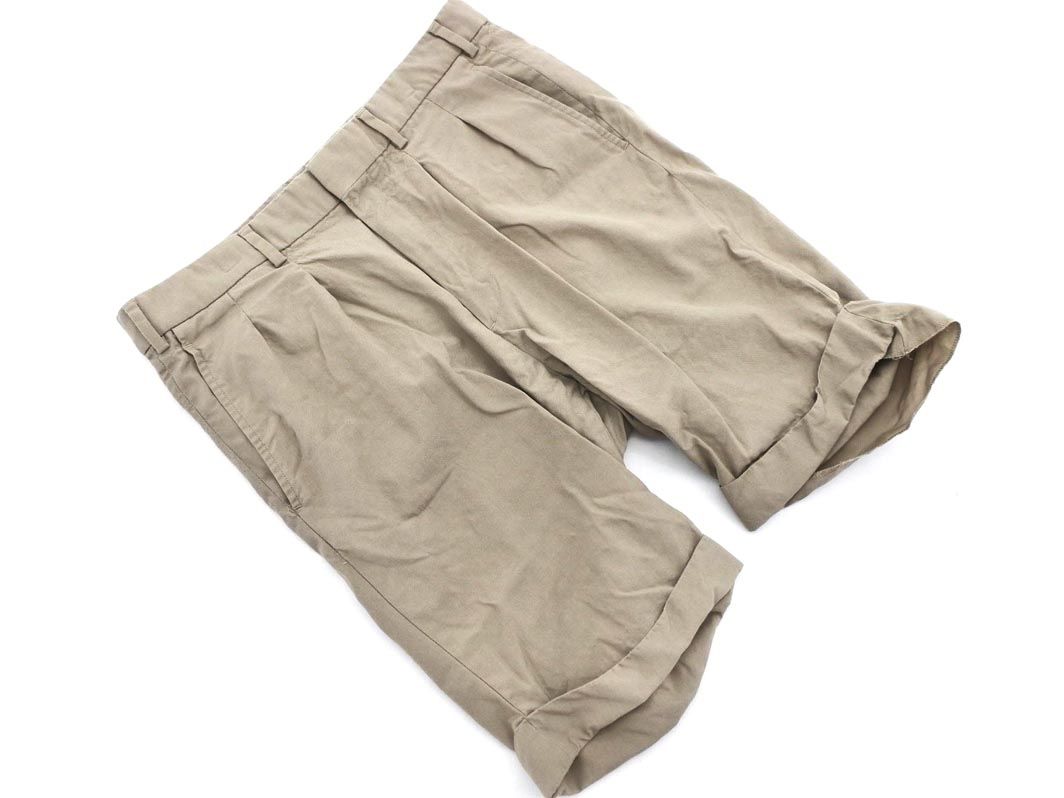 UNITED ARROWS ユナイテッドアローズ ウール100% ハーフ パンツ sizeL/ベージュ  メンズ