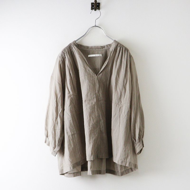 2024SS エヴァムエヴァ evam eva gathered pullover ギャザープル 