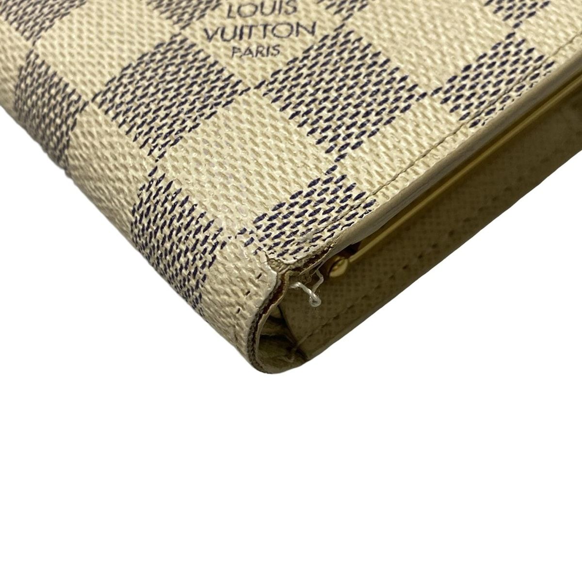 美品 ルイヴィトン ポルトフォイユ ヴィエノワ がま口 二つ折り財布 ダミエ ルイヴィトン LOUIS VUITTON 二つ折り財布 ポルトフォイユ