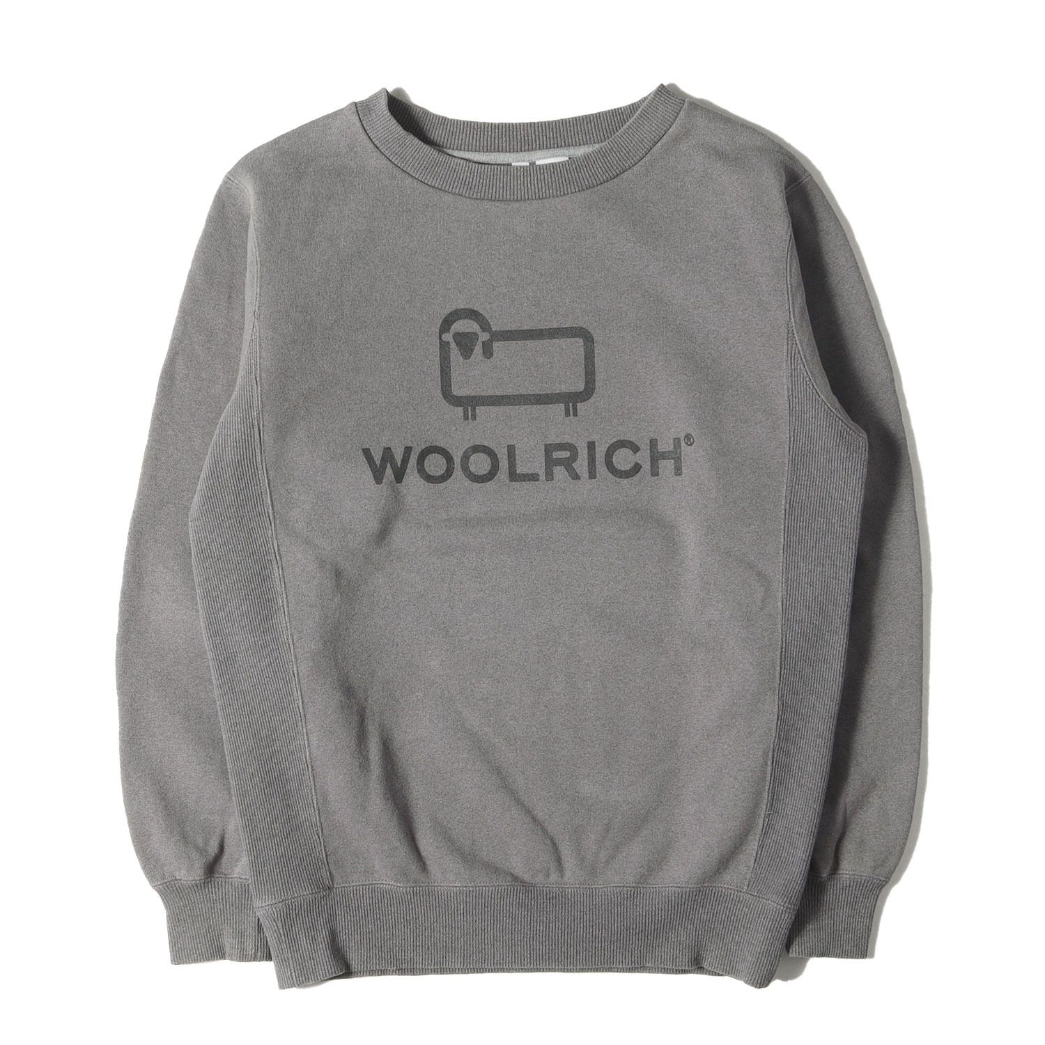 WoolRich ウールリッチ スウェット サイズ:XS / ガーメントダイ加工 リバースウィーブ スウェットシャツ / チャコールブラック / トップス トレーナー プルオーバー【メンズ】