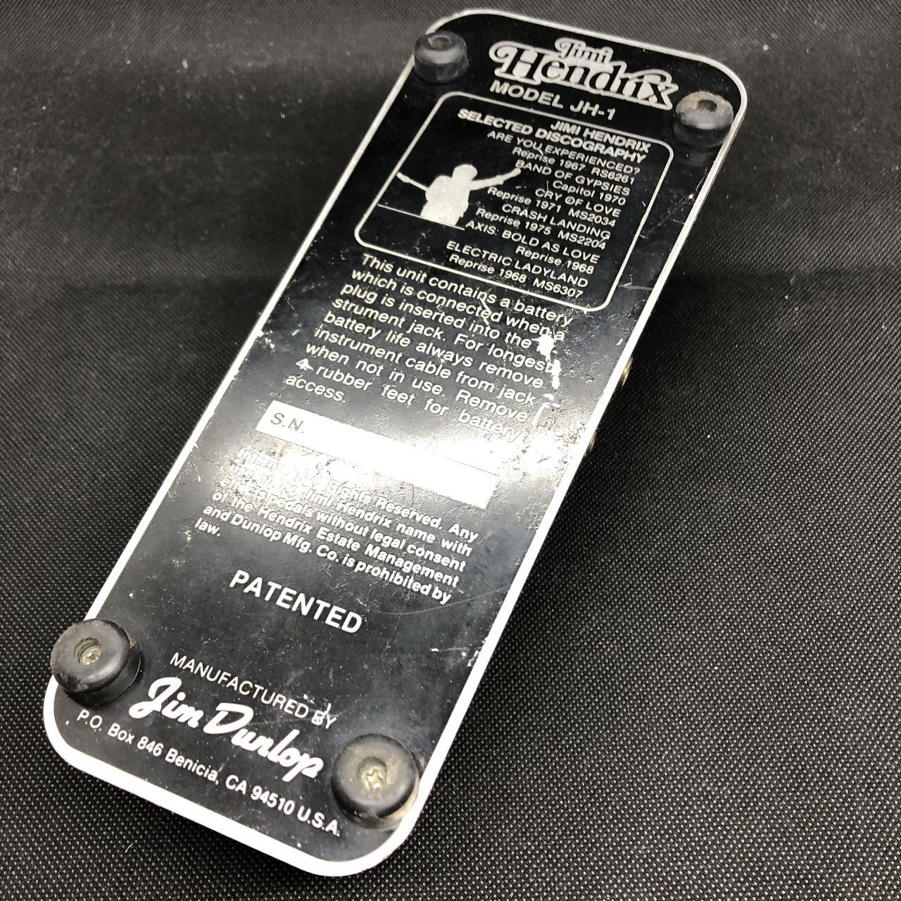 初期型Jim Dunlop JH-1 Jimi Hendrix Wah Dunlop JH-1 Jimi Hendrix Signature Wah | Reverb Australia