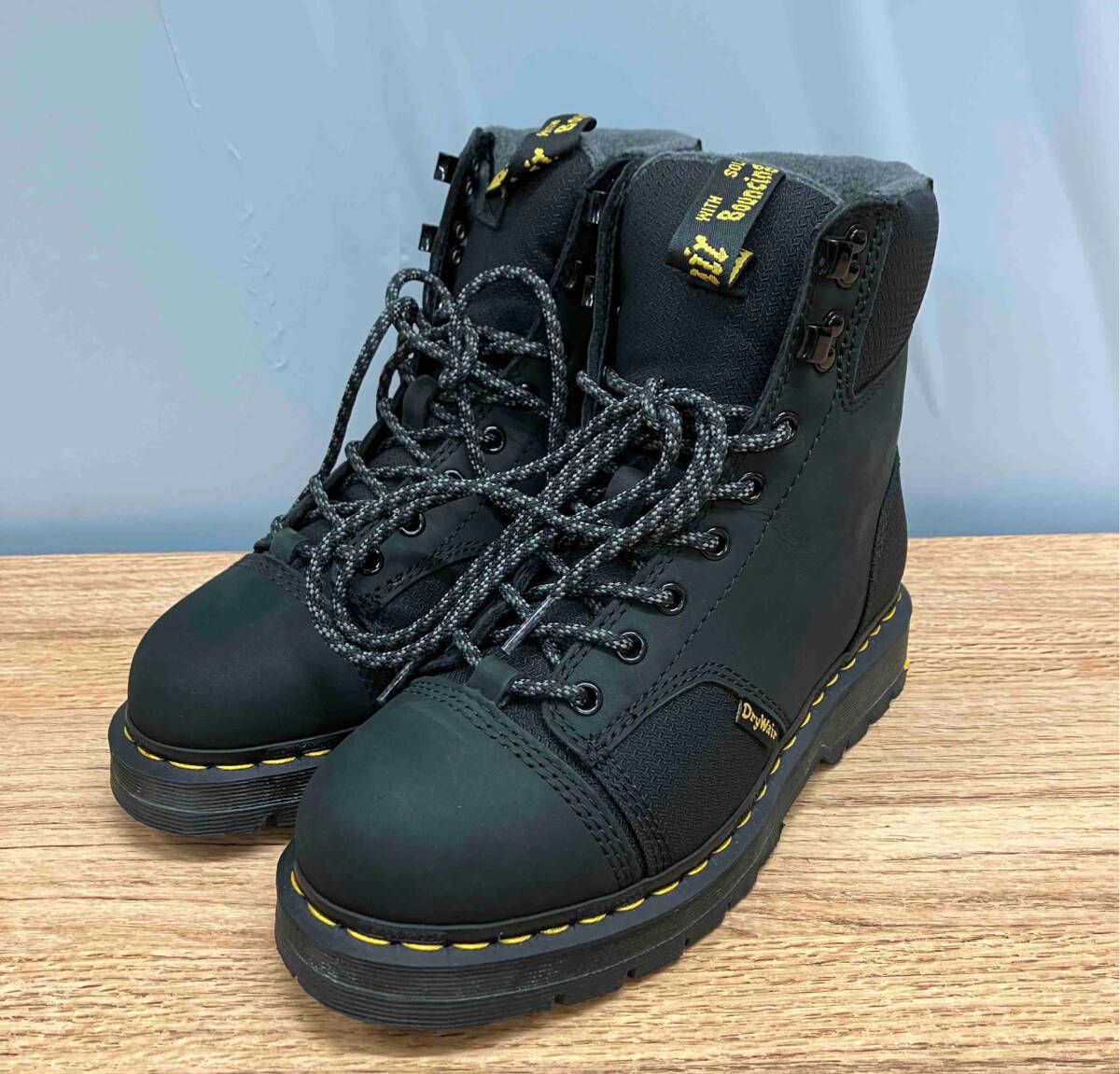 6【Dr.Martens:1460 LTT TRINITY WP Tie Boot／BLK ドクターマーチンブーツ UK5