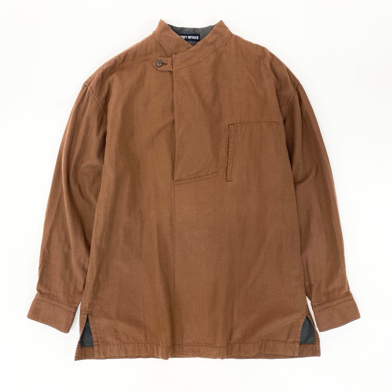 16j20 ISSEY MIYAKE イッセイミヤケ 長袖シャツ トップス オーバーチン