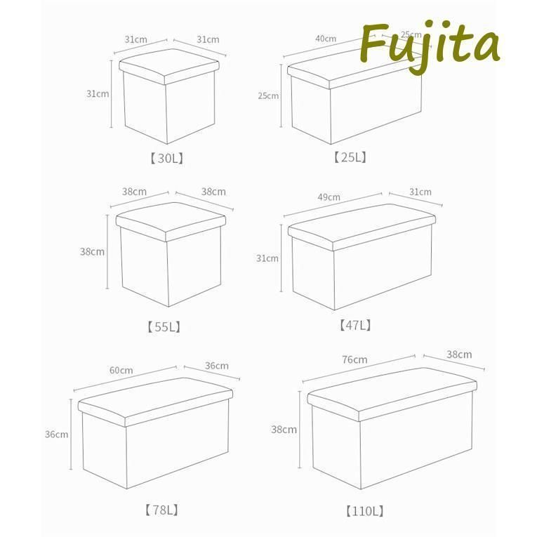 ペンチオットマン綿麻布製椅子クッションフタ付きチェアツールボックス