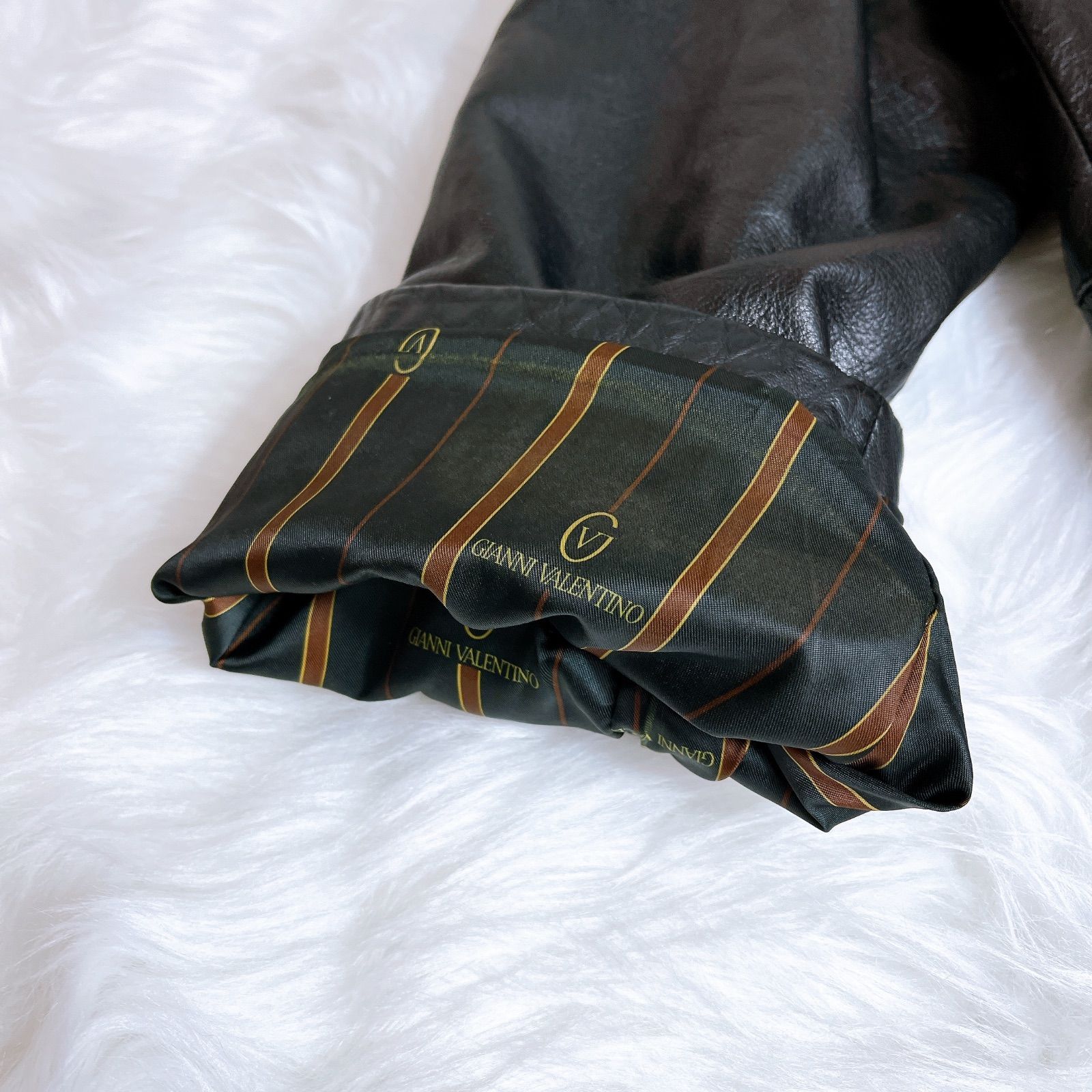 ラムレザー ジップアップ