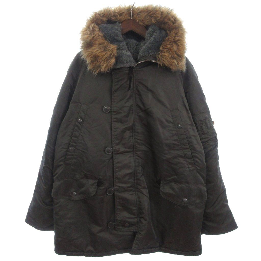 アルファ ALPHA N-3B フライトジャケット 20024-76 コート ダークグレー系 XL 大きいサイズ