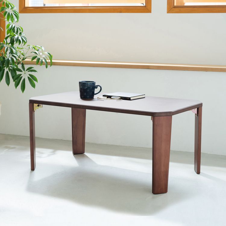 ドマーニテーブル 幅75cm 折りたたみ 机 モダン 木製 折れ脚 ローテーブル デスク 韓国インテリア 2802