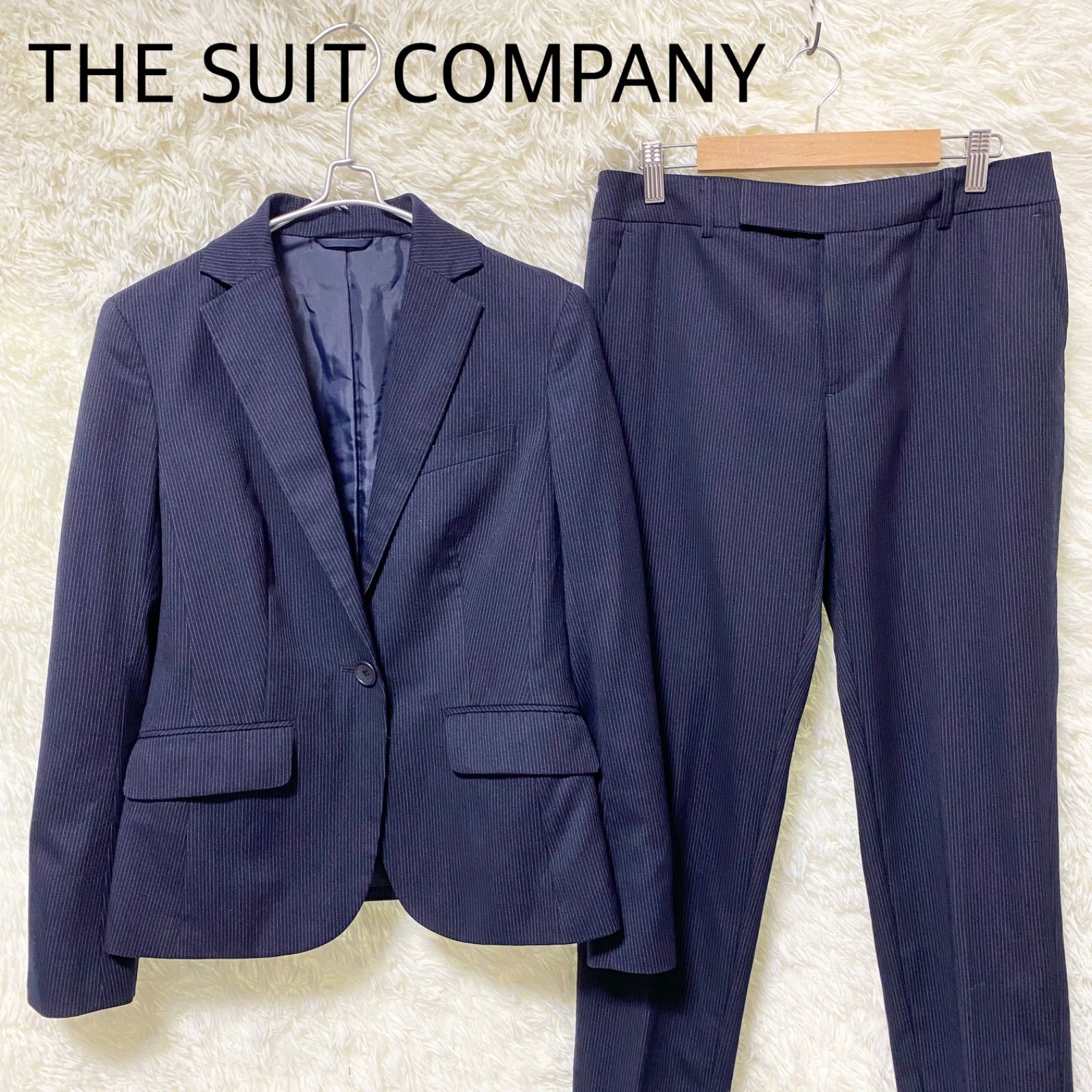 THE SUIT COMPANY She】ザスーツカンパニーシー セットアップ ネイビー 