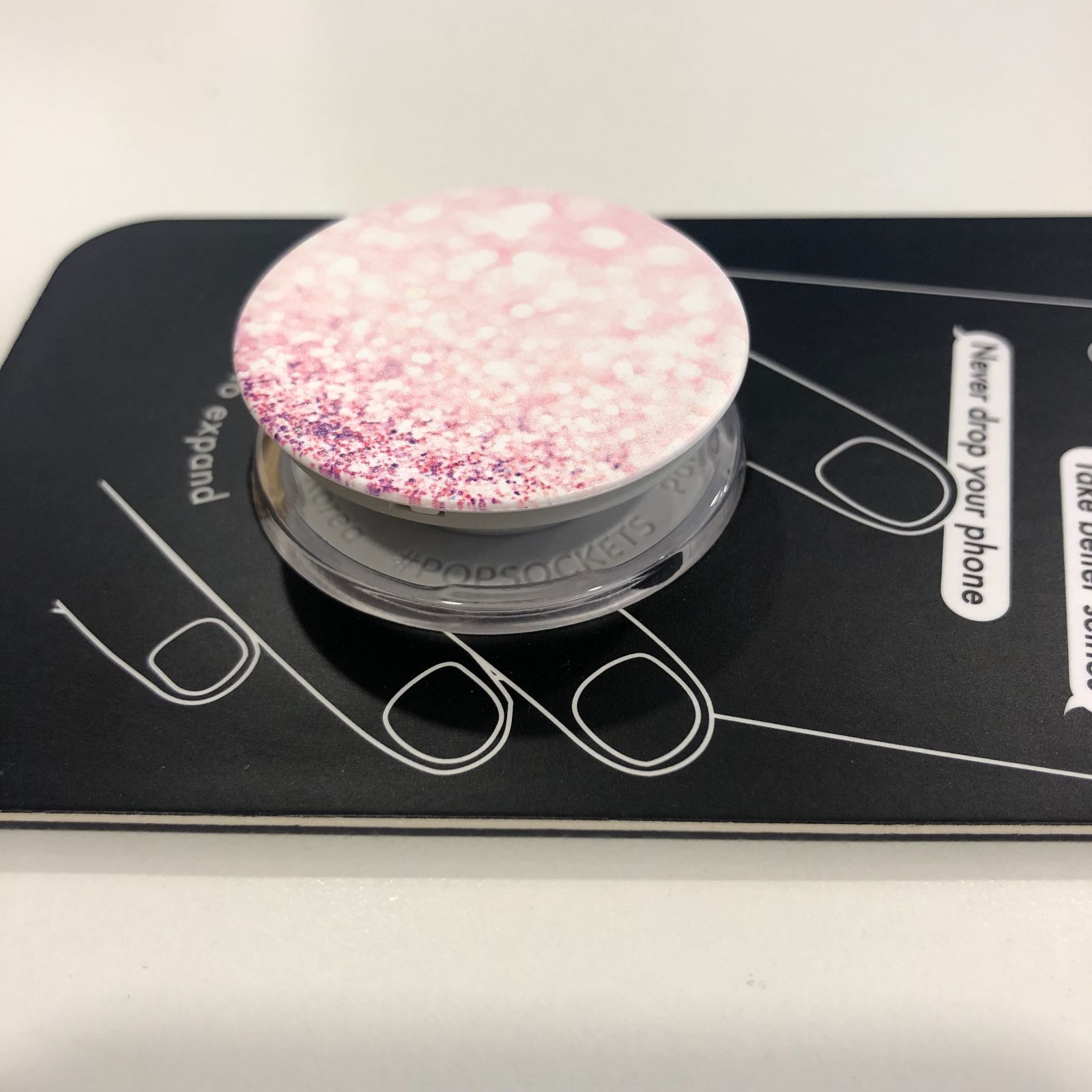 【値下げ・再入荷！】ポップソケッツ POPSOCKETS BLUSH / GY Planet スマホリング ピンク