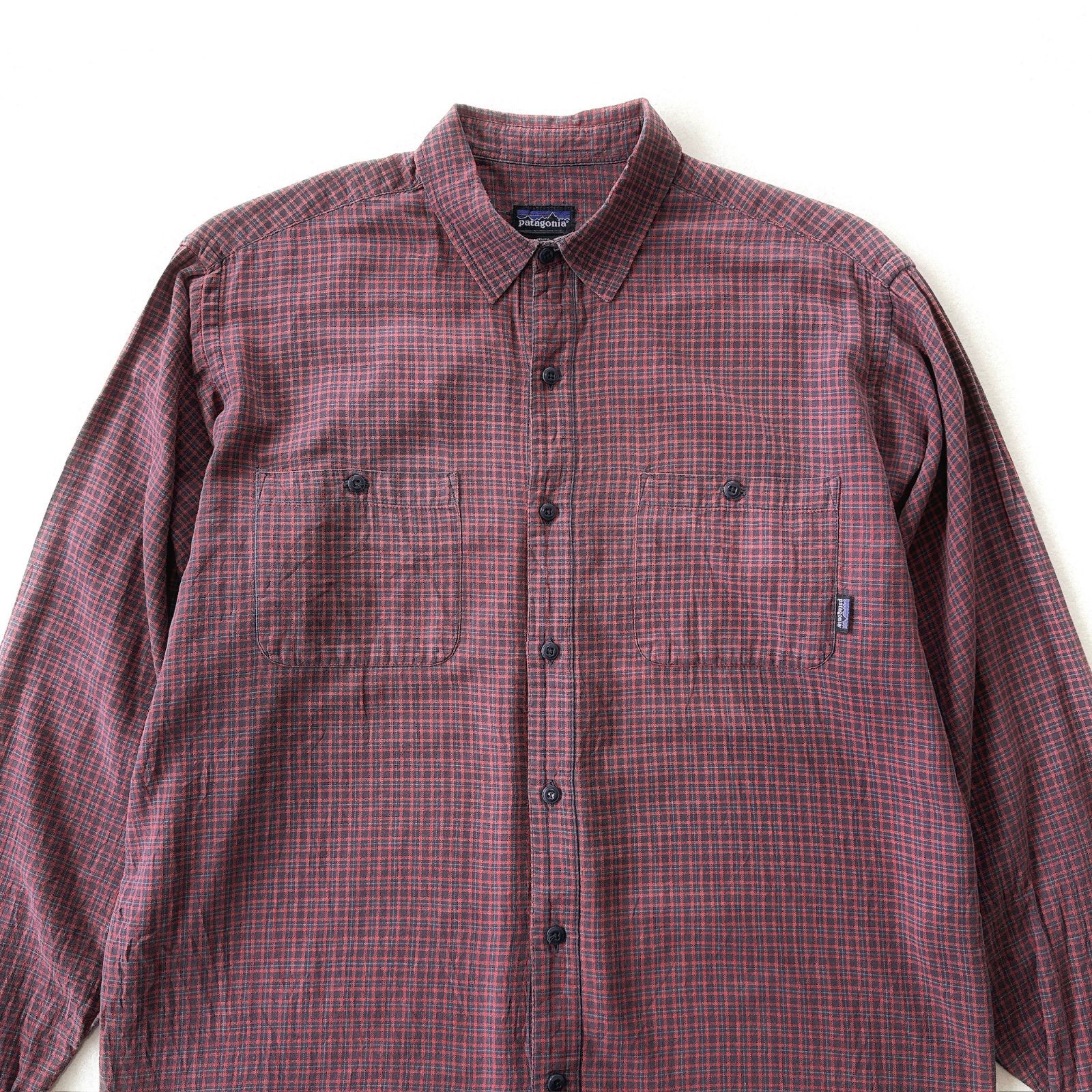 90s パタゴニア ポルトガル製 ライト フランネルシャツ チェック Y2498