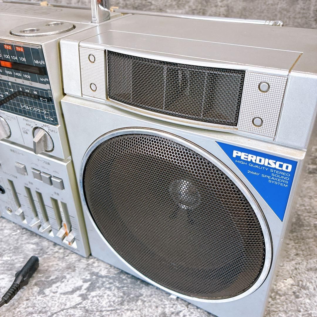 ジャンク　HITACHI TRK-W2　ラジカセ　日立　PERDISCO ジャンク HITACHI TRK-W2 ラジカセ 日立 PERDISCO - メルカリ