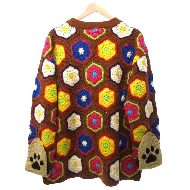 ダブレット doublet 美品 21SS HAND-CROCHET BEAR PULLOVER