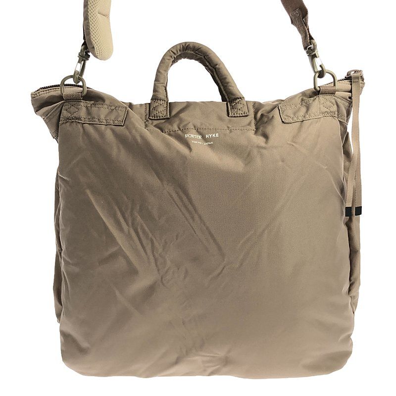 HYKE PORTER 2WAY ヘルメット ショルダー バッグ ポーター」×「ハイク」コラボ！ モードが薫る“ヘルメット バッグ
