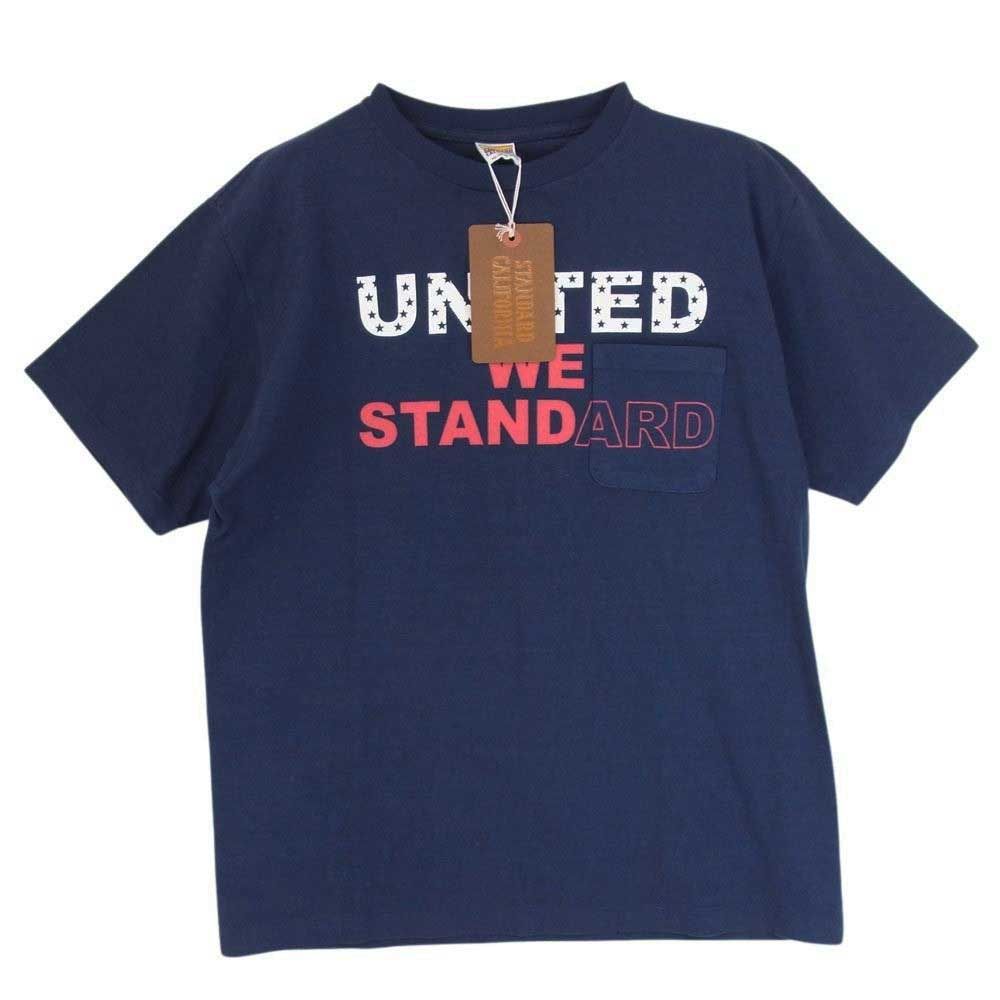STANDARD CALIFORNIA スタンダードカリフォルニア SD UNITED WE STANDARD T ユナイテッド ウィー スタンダード Tシャツ ネイビー系 L【中古】