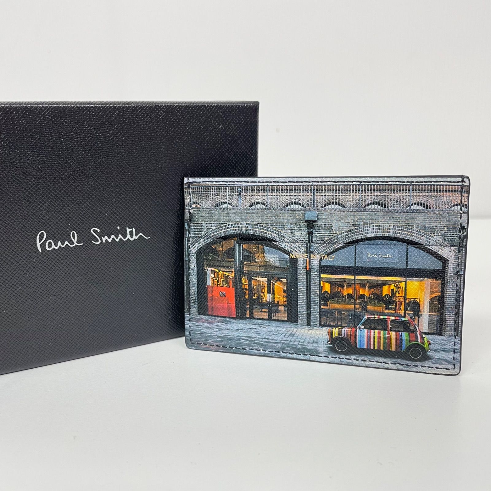 ほぼ未使用 極美品 paul smith ポールスミス グラフィック レザー