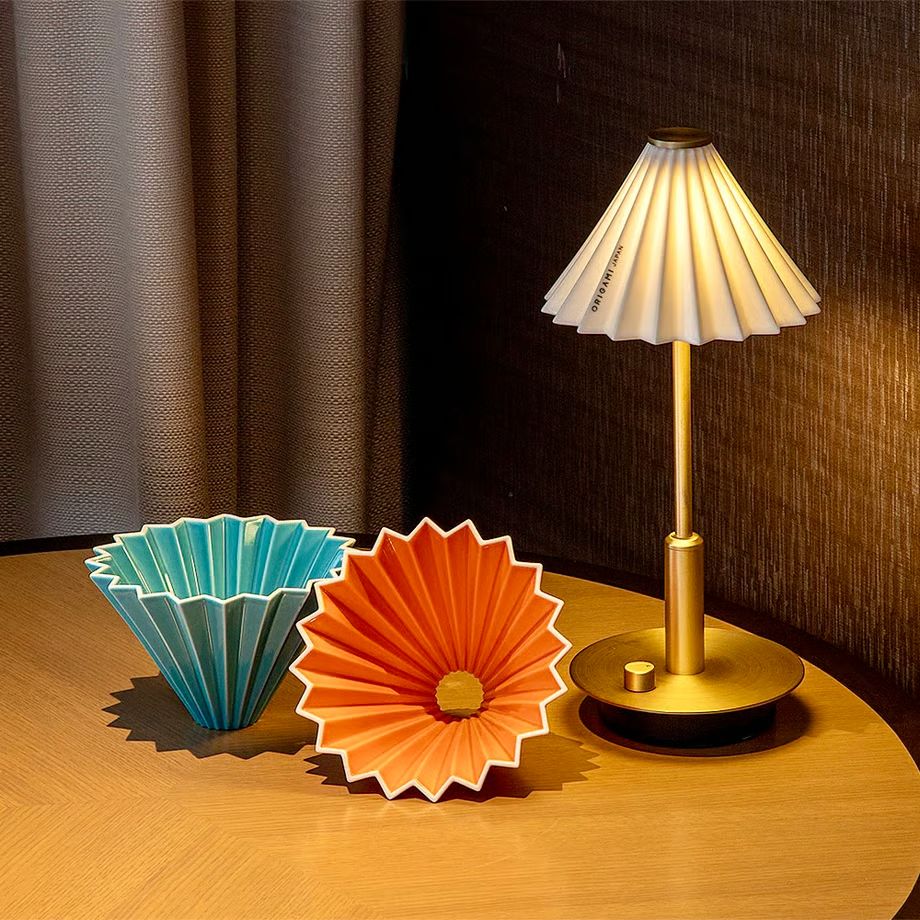 ORIGAMI LAMP ポータブル ブラス×マットピンク オリガミランプ - メルカリ