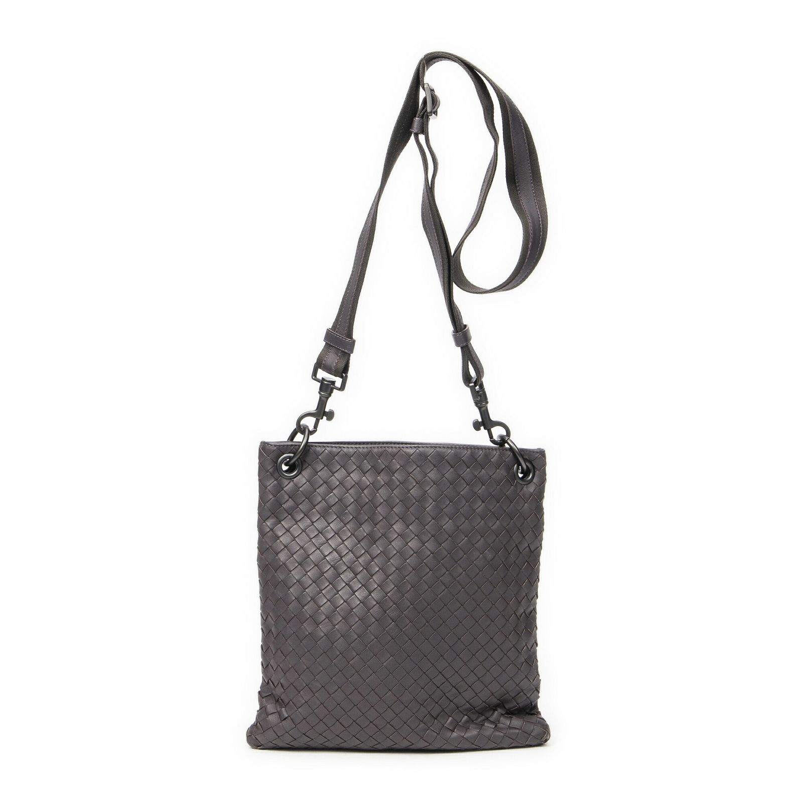 スモール メッセンジャーグレーイントレチャートレザーA