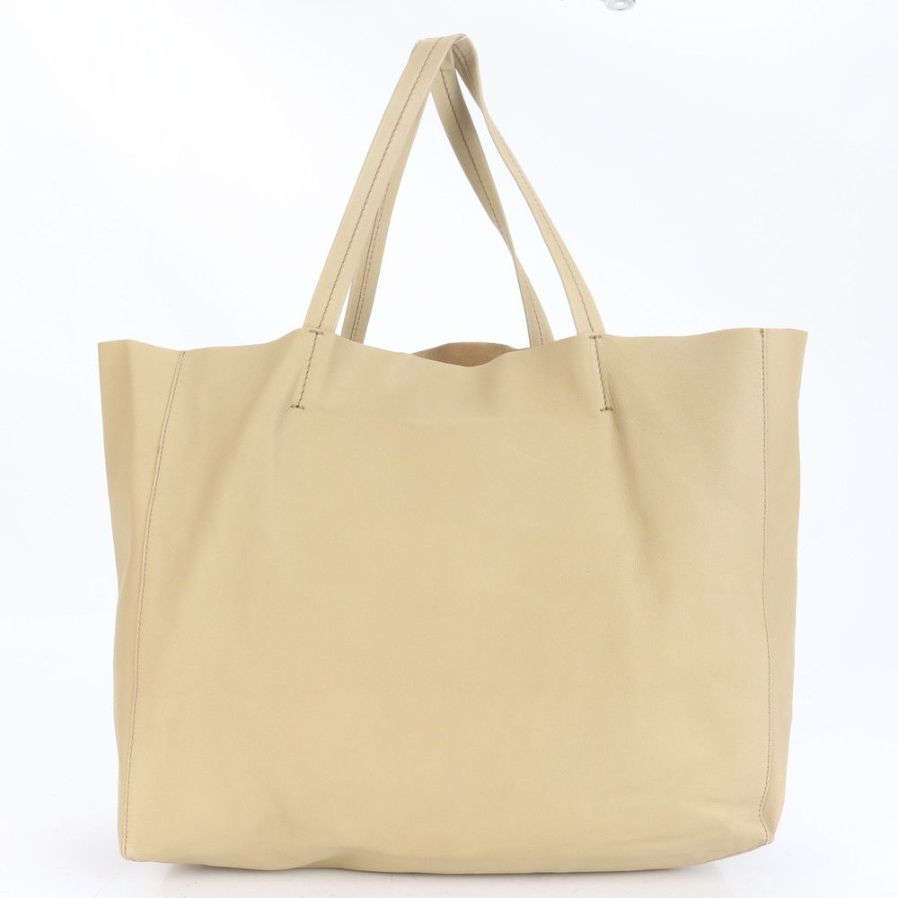 美品 セリーヌ ホリゾンタル カバ レザー トート バッグ 肩掛け