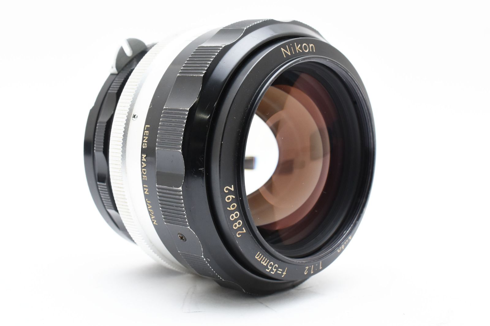 Nikon Nikkor S.C 55mm f/1.2 Non-Ai MF 標準単焦点レンズ フード付き 
