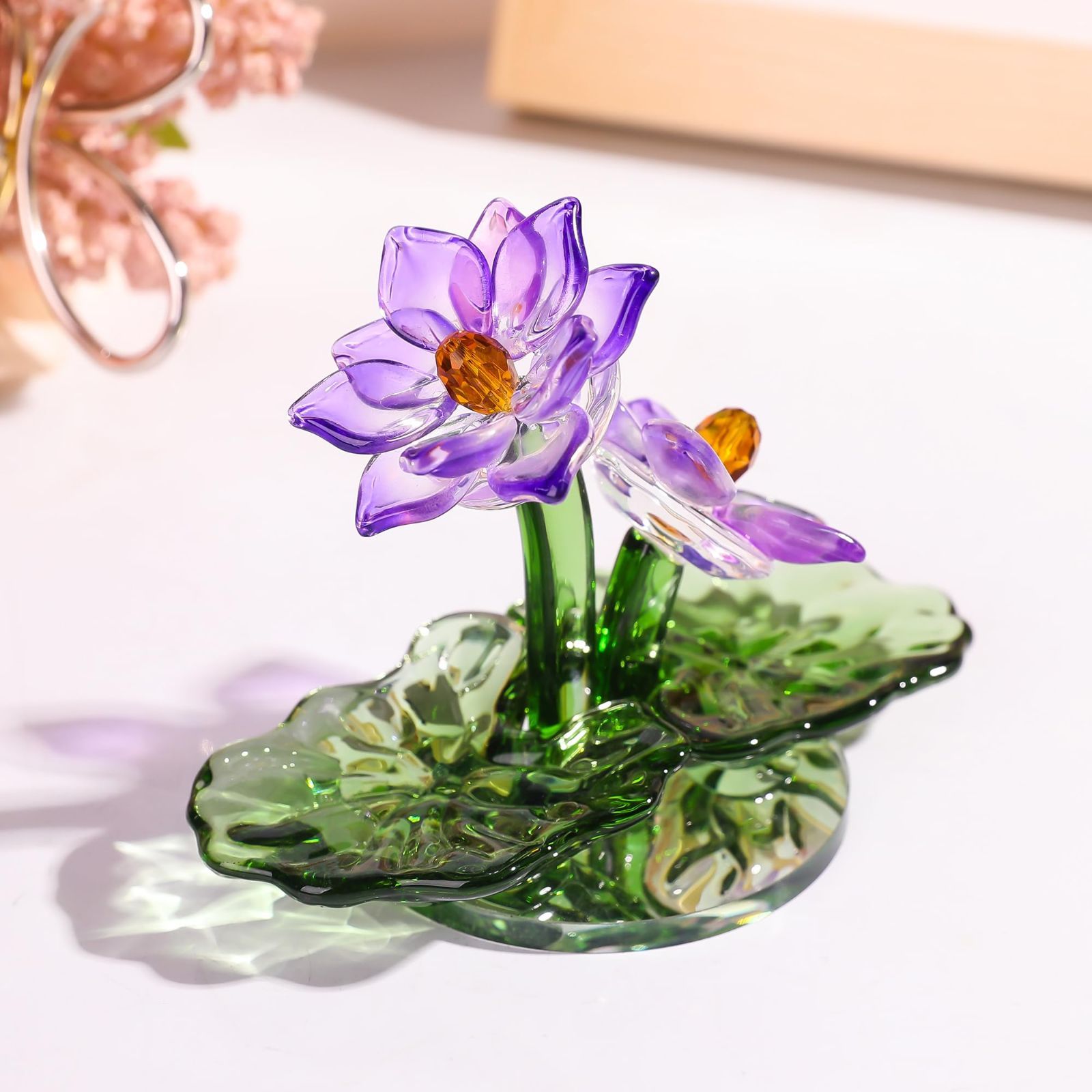 金魚と蓮の花の置物 金魚と蓮の花の置物 A1ZC+ 蓮