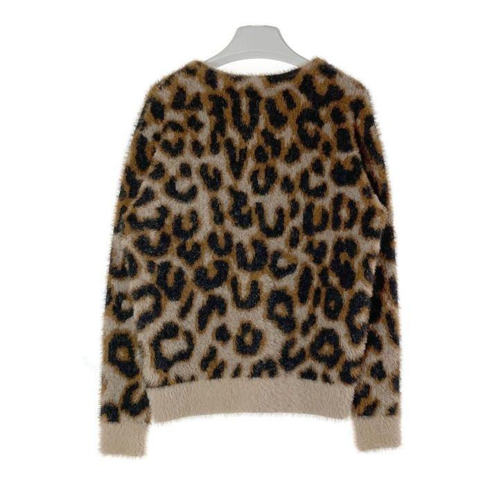 HUF LEOPARD CARDIGAN(ハフ レオパード カーディガン) ☆HUF ハフ LEOPARD CARDIGAN レオパードカーディガン ブラウン
