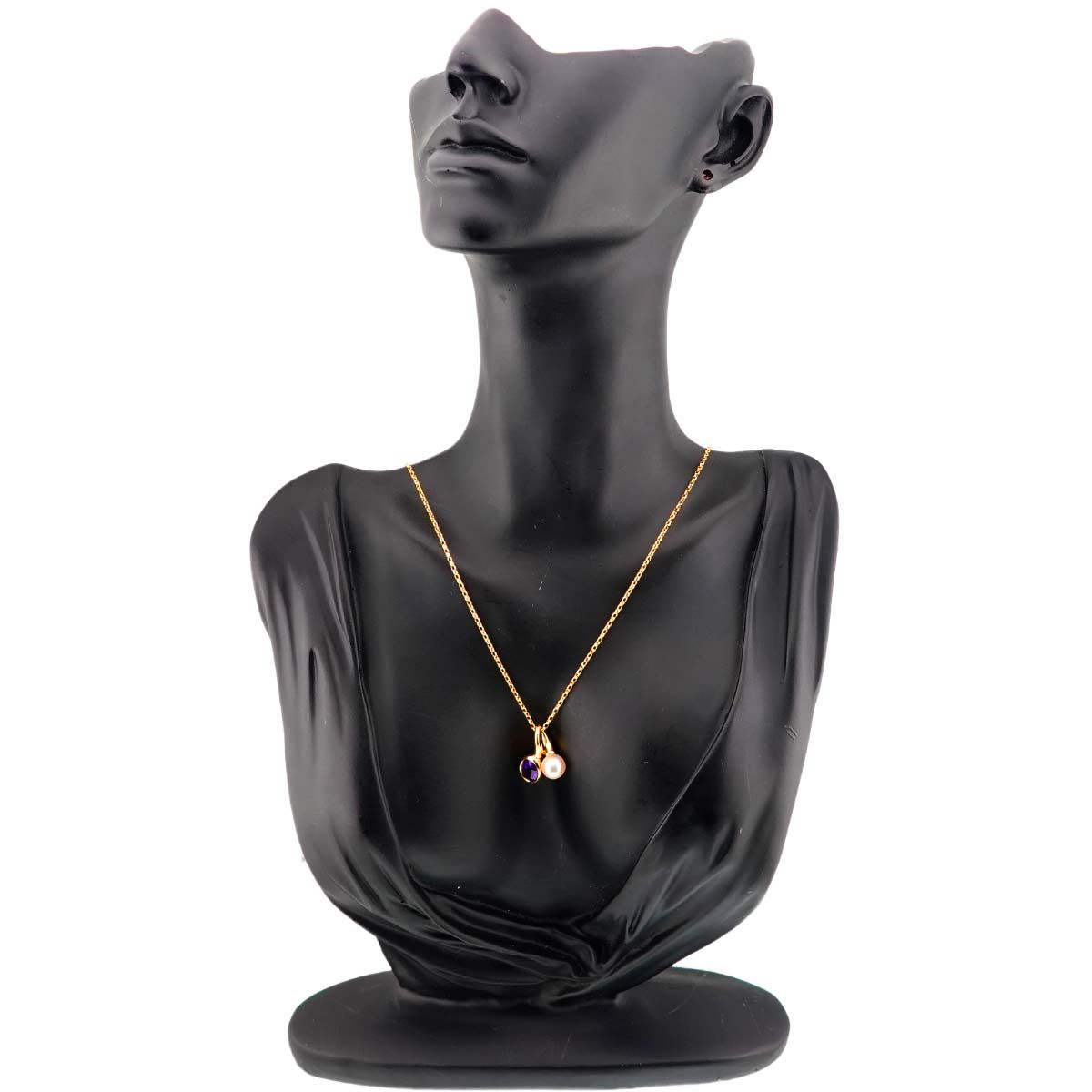 ミキモト 】k18 アメジスト パール ネックレス