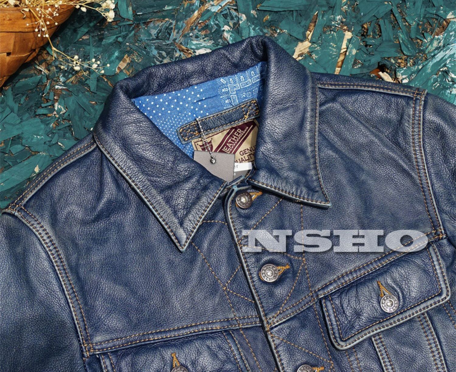 インディゴ 茶芯カウハイド 50's サードタイプ Gジャン ライダース ギフト レザージャケット 557 3rd Type 牛革