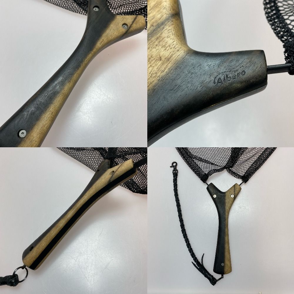 §§Albero スプリングネット/黒柿 ランディングネット 程度B ケース付き 楽天市場】§§【中古】Albero スプリングネット/黒柿